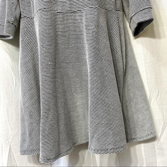 ModCloth Lace&Mesh Textured Black White Plus Dress - Picture 3 of 9